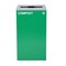 Alpine Industries 87 Gal. 3-Stream Steel Blue Mixed, Green Compost, and Black Commercial Trash Can Station ALP4450-BLK-KIT28 - alternate 8